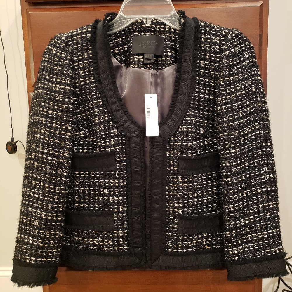 Gorgeous Brand New J Crew Tweed Blazer! Size 0
